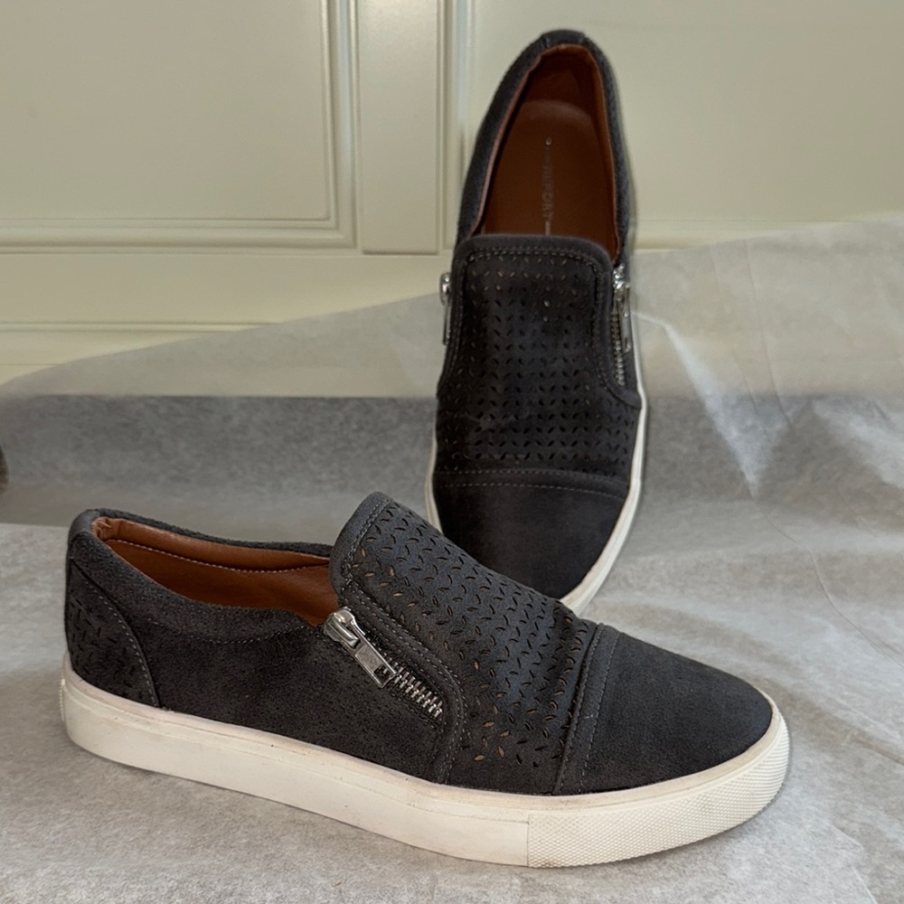 Women’s Gray Slip-On Sneakers